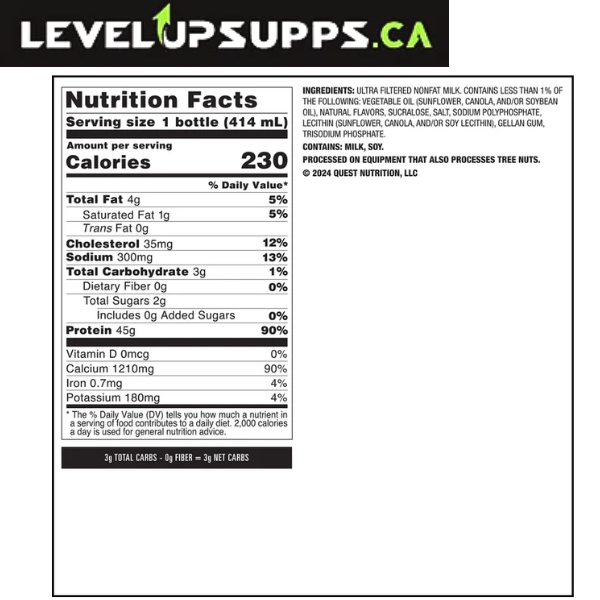 QUEST PROTEIN MILKSHAKE